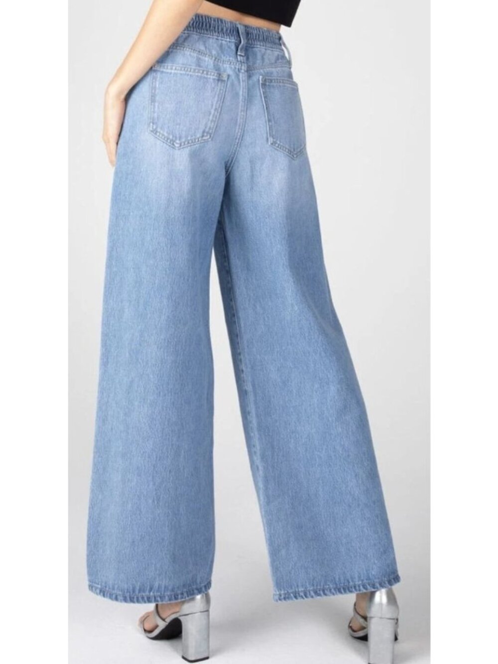 CEROS JEANS Rebecca High Rise Wide Leg Jeans Malibu Blue Size 3 / 26